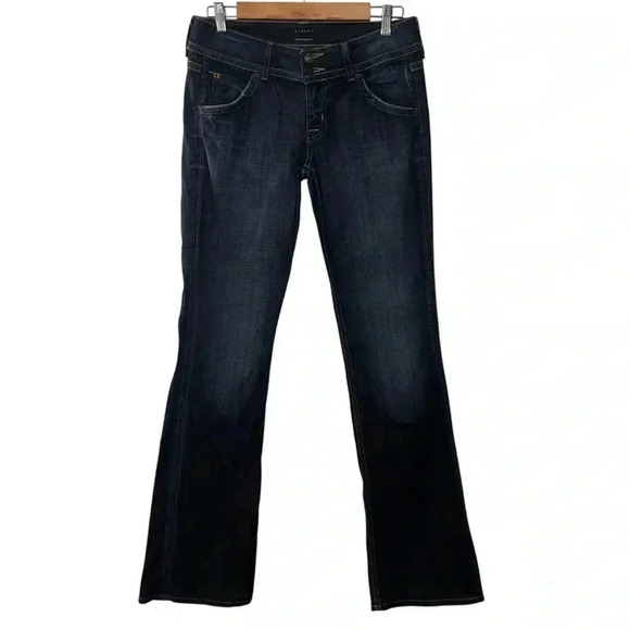 Hudson  Jeans Low Rise Dark Wash Bootcut Denim Blue Jeans Size 28 - Picture 2 of 9